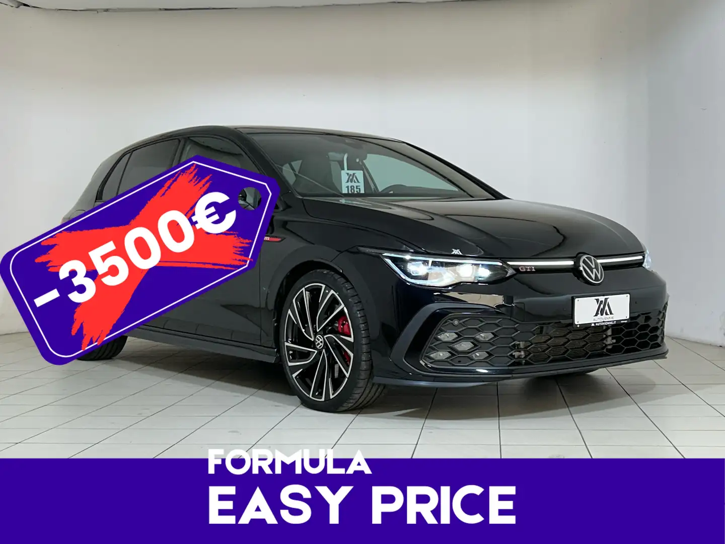 Volkswagen Golf GTI Sedili in pelle ventilati + Tetto apribile 245 cv Nero - 1
