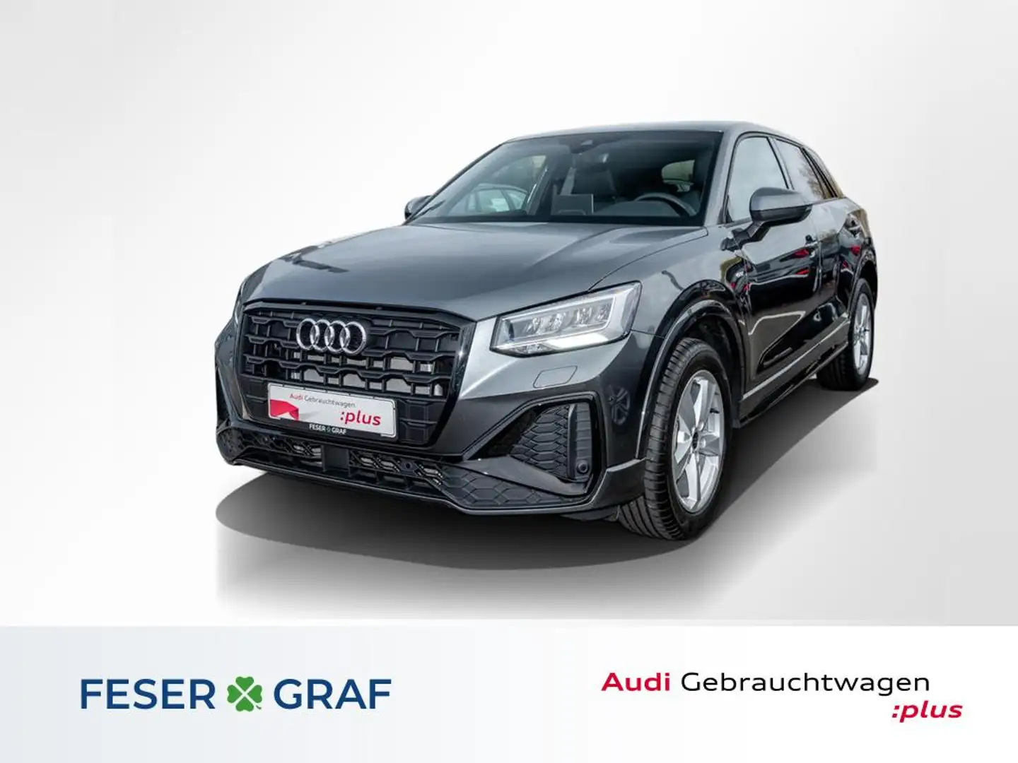 Audi Q2 35 TFSI 2x S line /LED/Leder/AHK/Kamera Grau - 1
