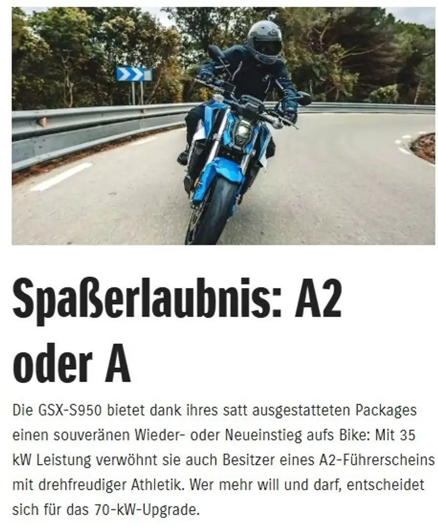 Suzuki GSX-S 950 25er neues Display/4J Garantie/Fahrschul-Angebote Silber - 2