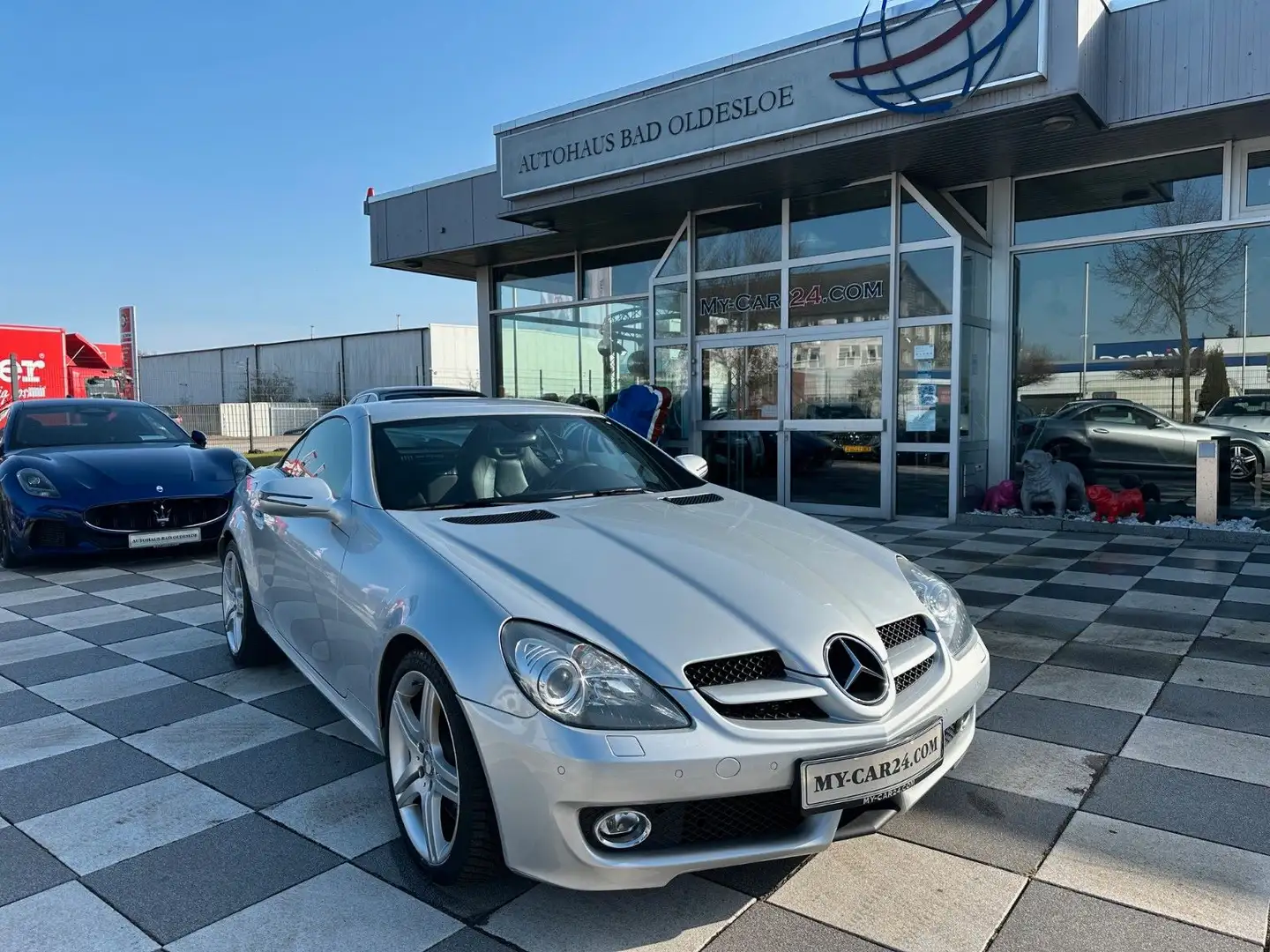 Mercedes-Benz SLK 300 Airscarf,Navi,Scheckheft,2,Han seit 2014 Silber - 2