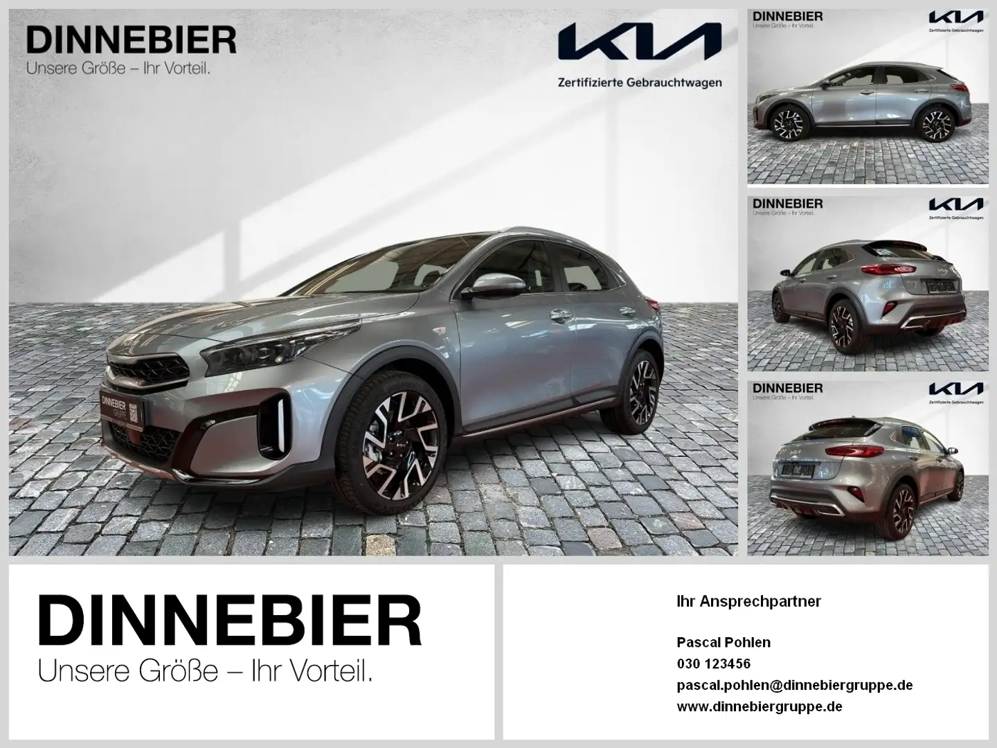 Kia XCeed 1.5T Vision LED+Navigation+Kamera+SHZ Silber - 1