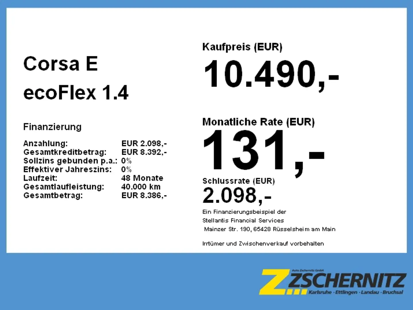 Opel Corsa E ecoFlex 1.4 120 Jahre Matrix+SHZ+Kam.+LM Weiß - 2