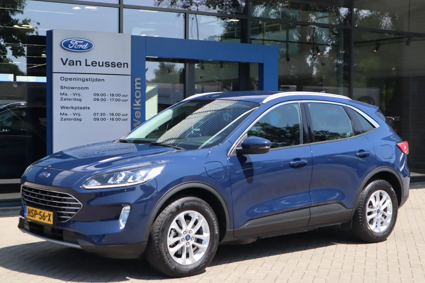Ford Kuga 2.5 PHEV TITANIUM APPLE/ANDROID PARK-SENSOREN NAVI Blauw - 1
