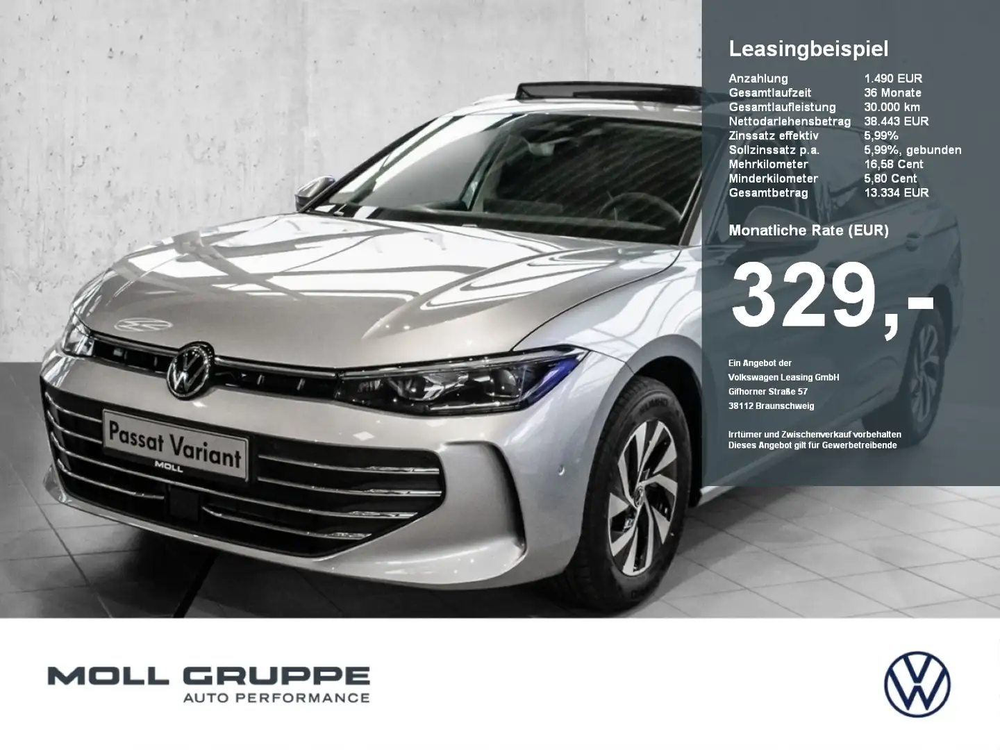Volkswagen Passat Business 1.5 l eTSI OPF DSG NAVI/PANO Argento - 1