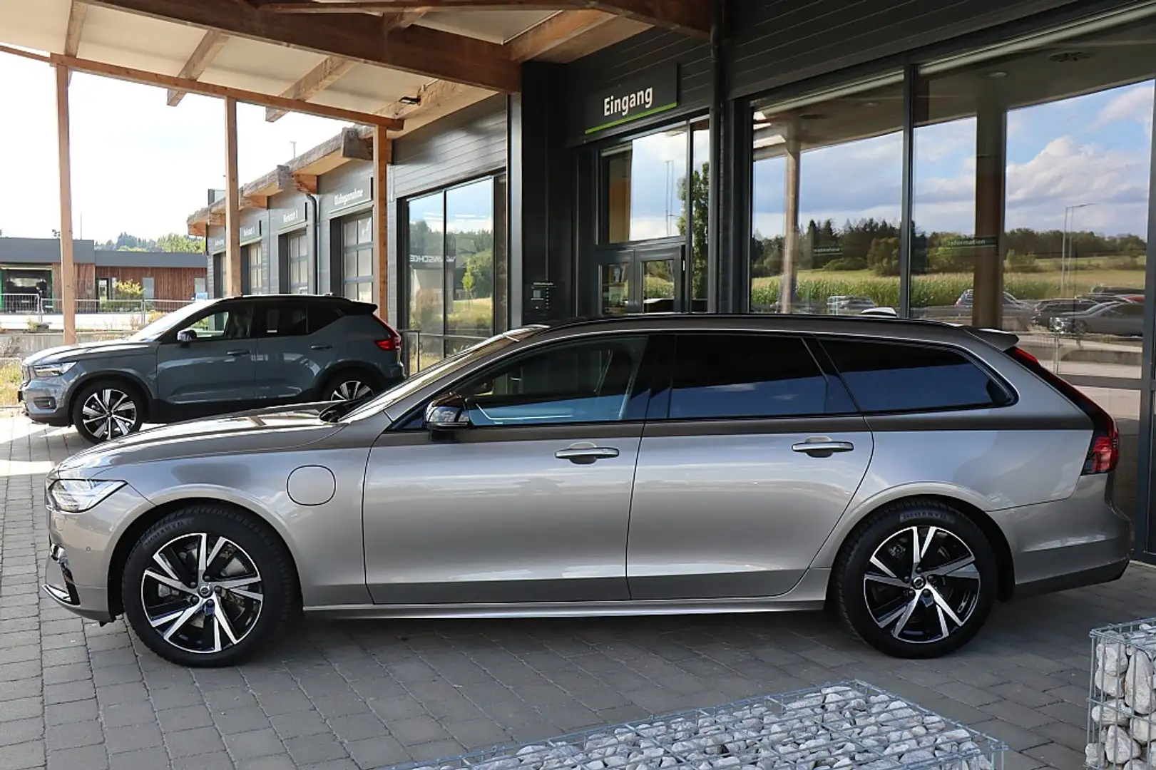 Volvo V90 T6 AWD Recharge PHEV R Design ACC, HarmanKardon... Gris - 2