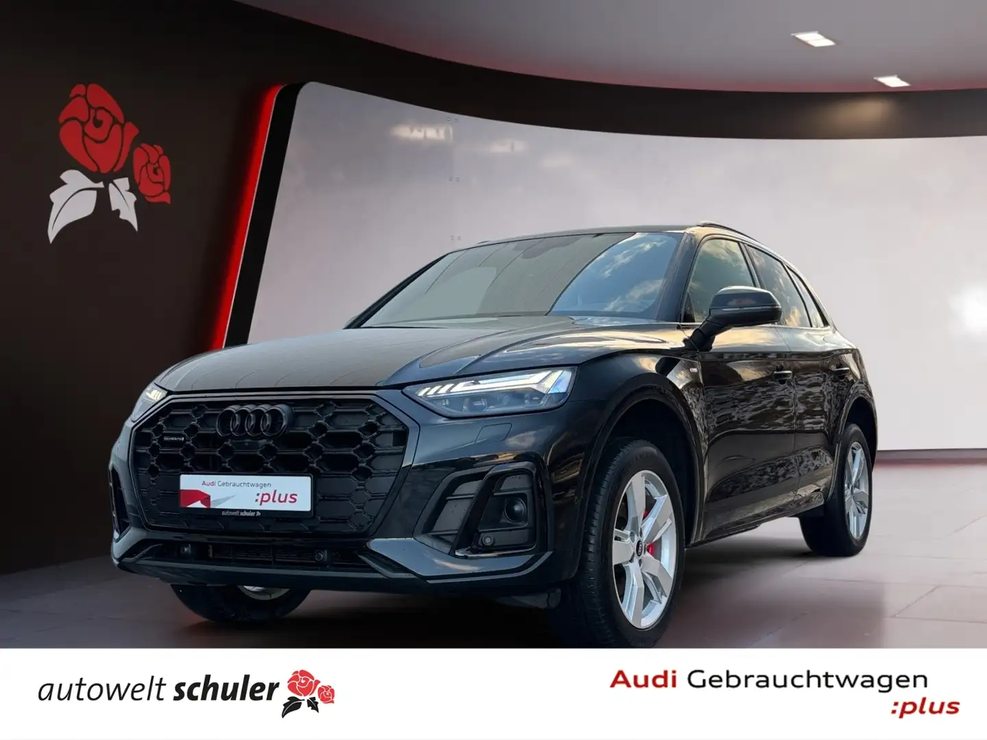 Audi Q5 40 2.0 TDI quattro S-line AHK ACC 360° Navi Matri Schwarz - 1