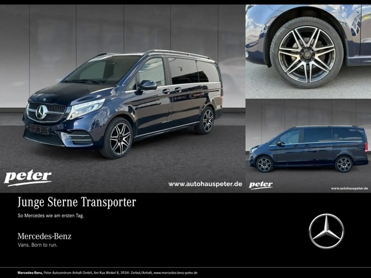 Mercedes-Benz V 300 d 4Matic Avantgarde Edition AMG STHZG+AHK Blue - 1