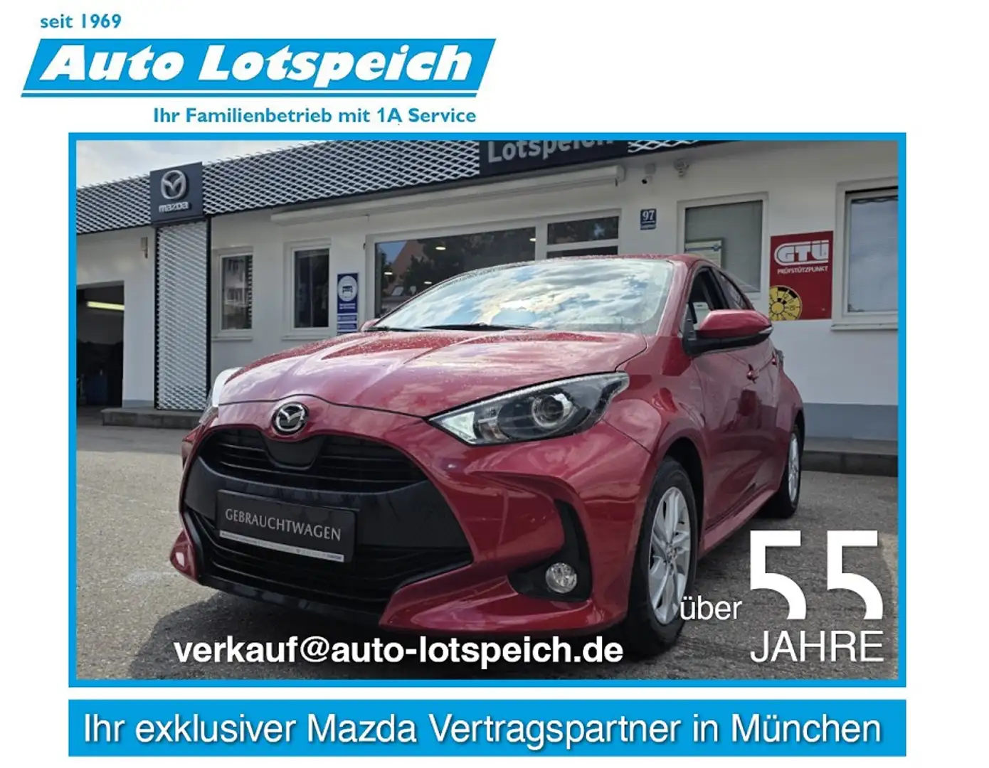 Mazda 2 Hybrid 1.5L VVT-i 116 PS AT FWD Mazda2 Hybrid, Rüc Rot - 1