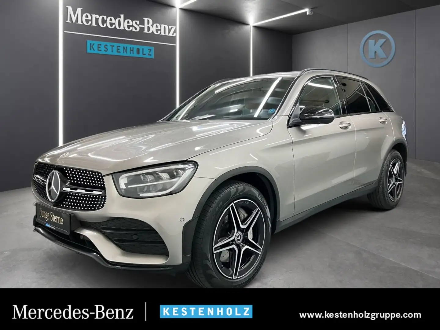 Mercedes-Benz GLC 300 d 4M AMG 360° Stdhzg HUD LED AHK Night 9G Silber - 1