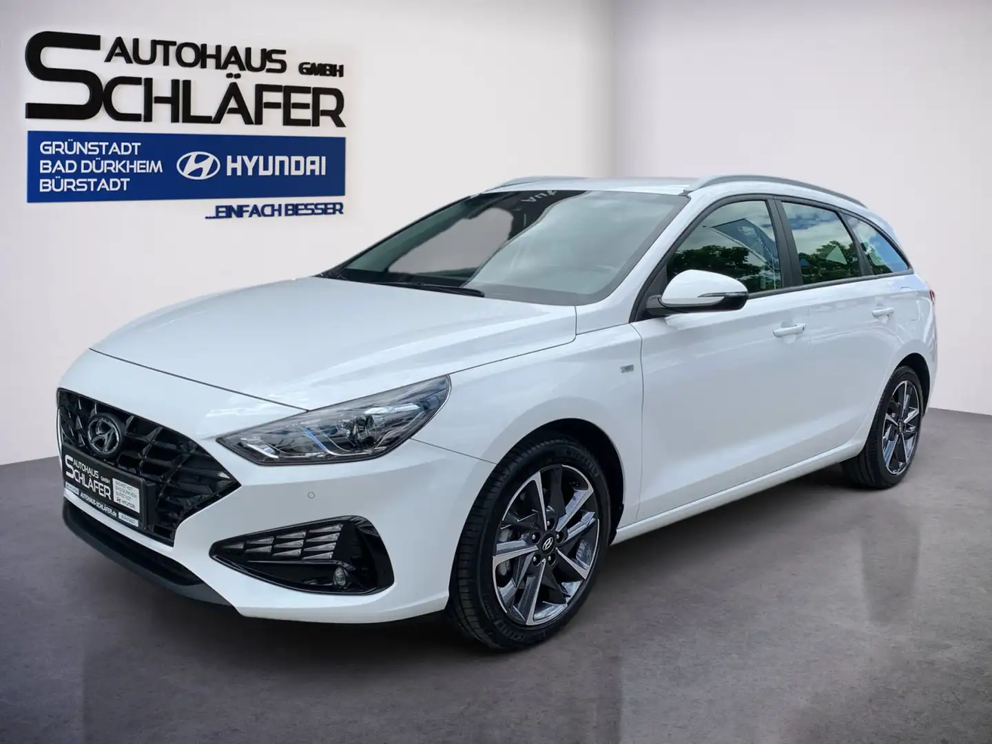 Hyundai i30 1.5 T-GDI Trend Mild-Hybrid Navi Komfo Blanc - 1