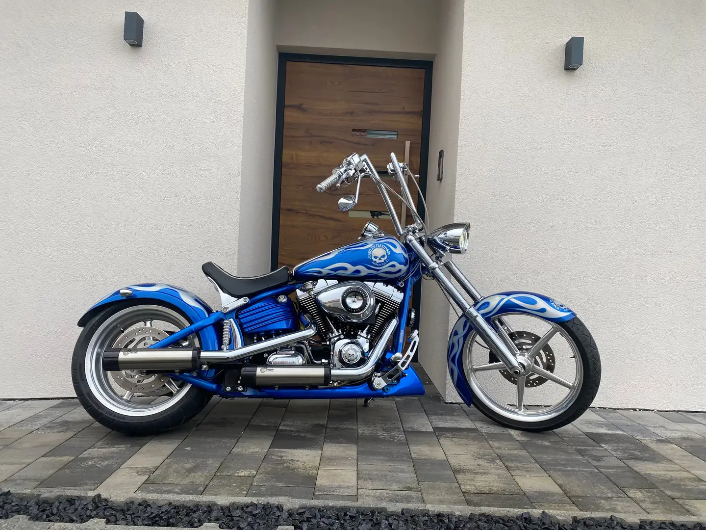Harley-Davidson Softail Fxcw Rocker Einzel Stück alles eingetragen Bleu - 1