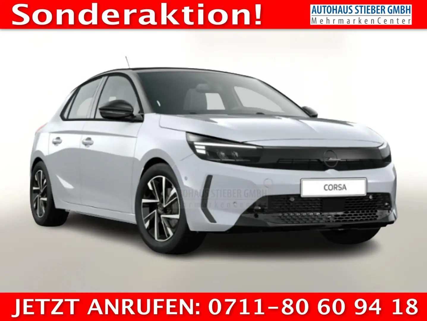 Opel Corsa GS 1.2 Turbo LED TechP PDC Temp AppCo 16Z 74 kW... Weiß - 1