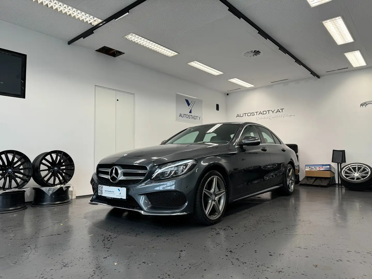 Mercedes-Benz C 220 C 220 BlueTec AMG-Line ab 249,- mtl. Grau - 1