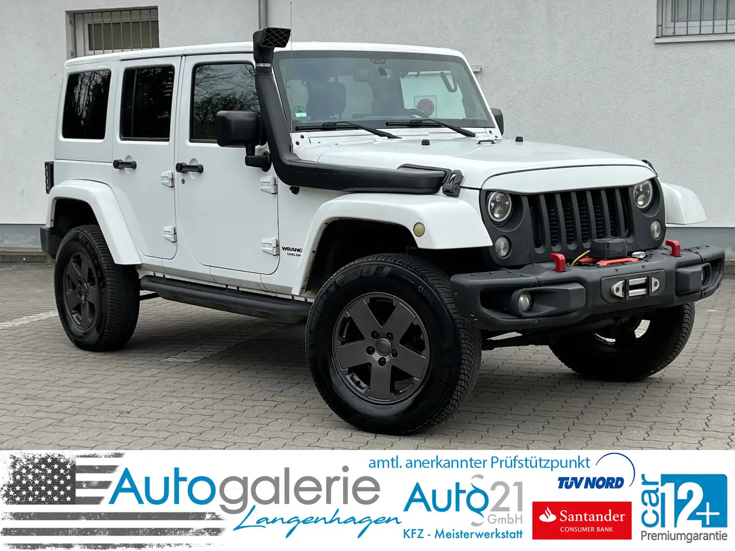Jeep Wrangler Sahara 4x4 Leder Kamera TÜV10/26 Shz. Weiß - 1