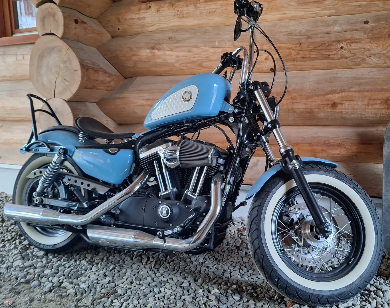 Harley-Davidson Sportster Forty Eight Bleu - 1