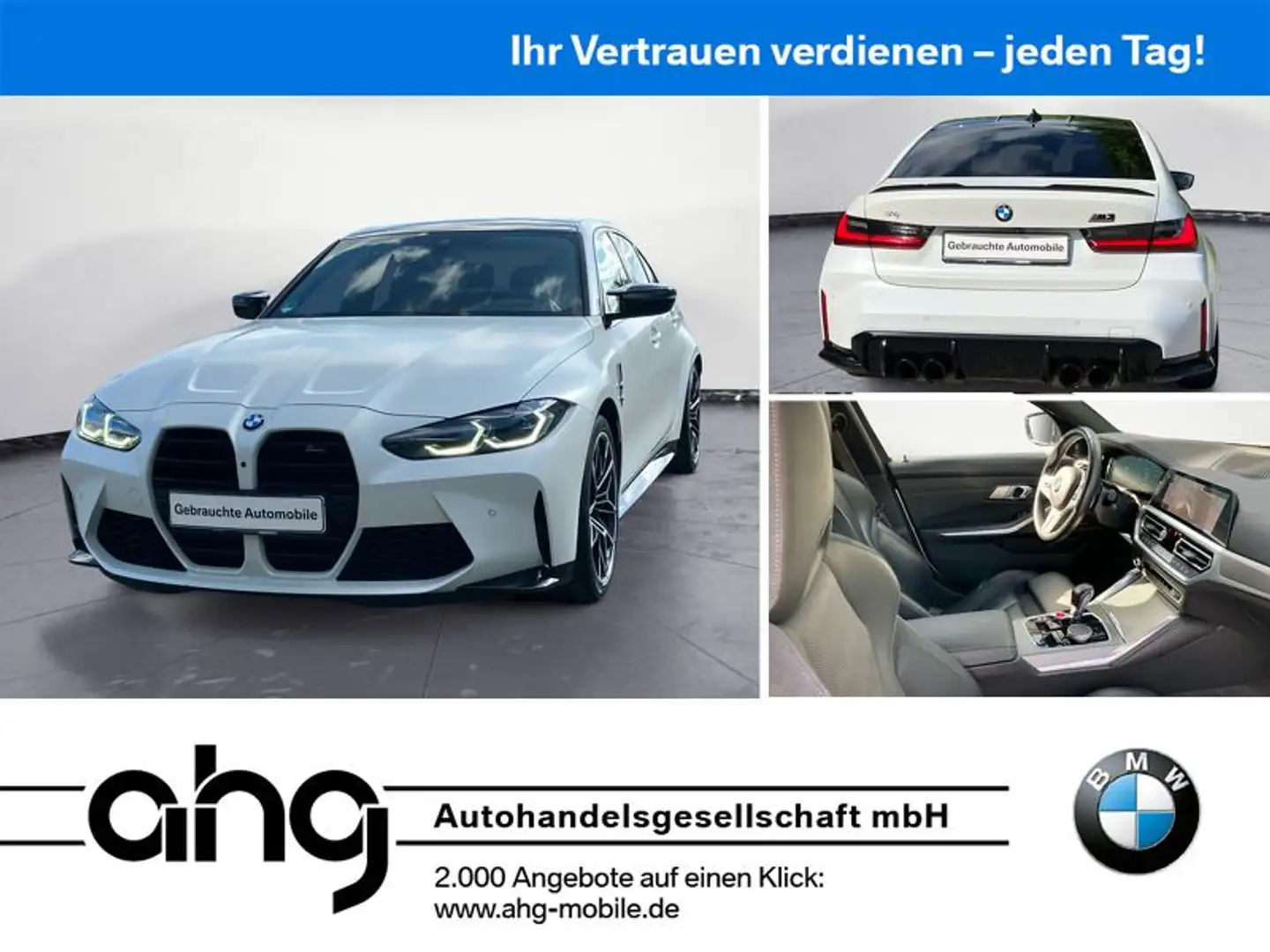 BMW M3 Competion M xDrive Innovationsp. Klimaaut. Bianco - 1