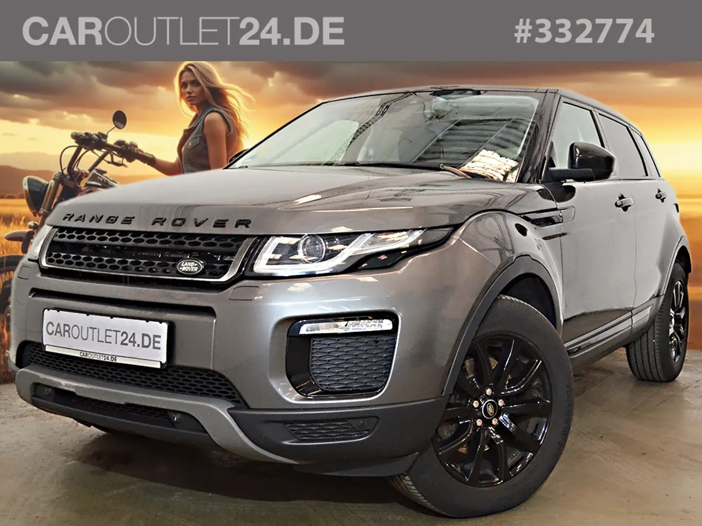 Land Rover Range Rover Evoque 2,0 TD4 *BlackPack Kamera Pano* Grau - 1