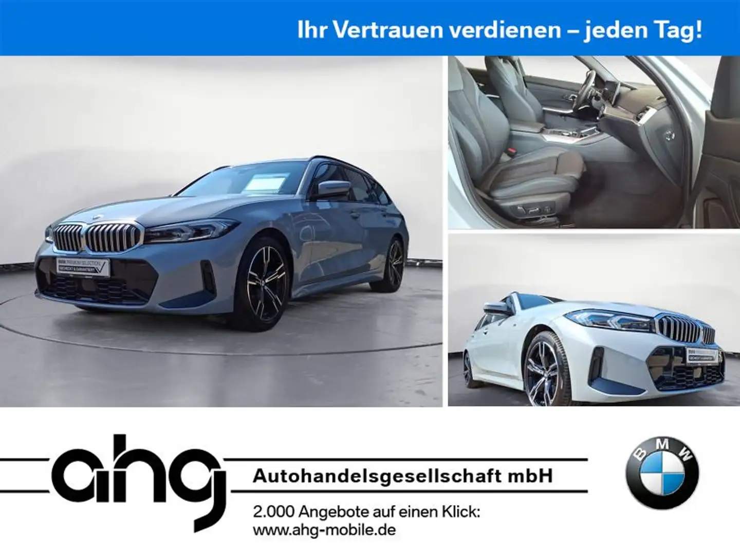 BMW 320 i Touring Auto M Sportpaket Innovationsp. AHK Grau - 1