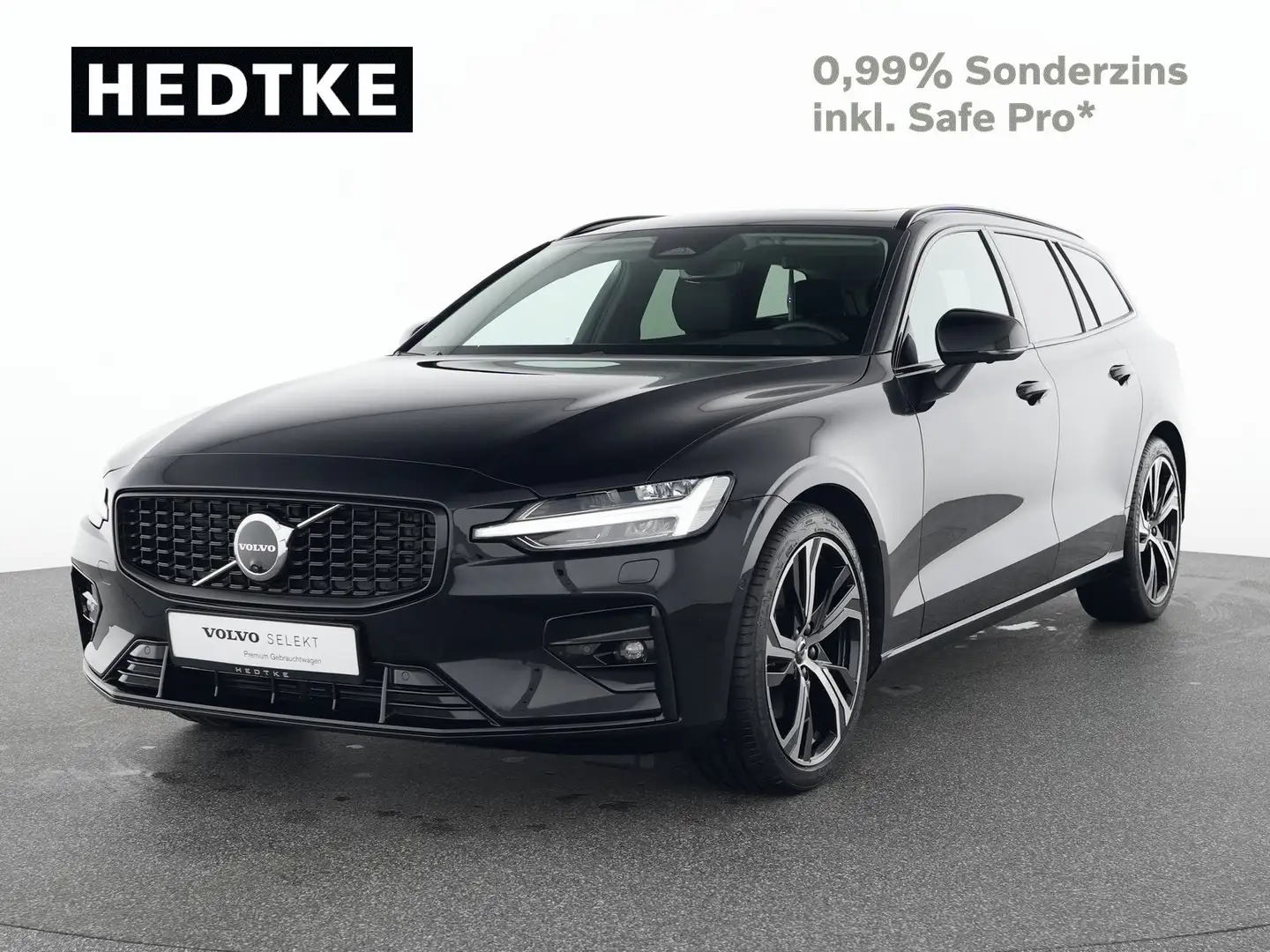 Volvo V60 B4 Benzin Geartronic Plus Dark 19"+PANO+360° Schwarz - 1