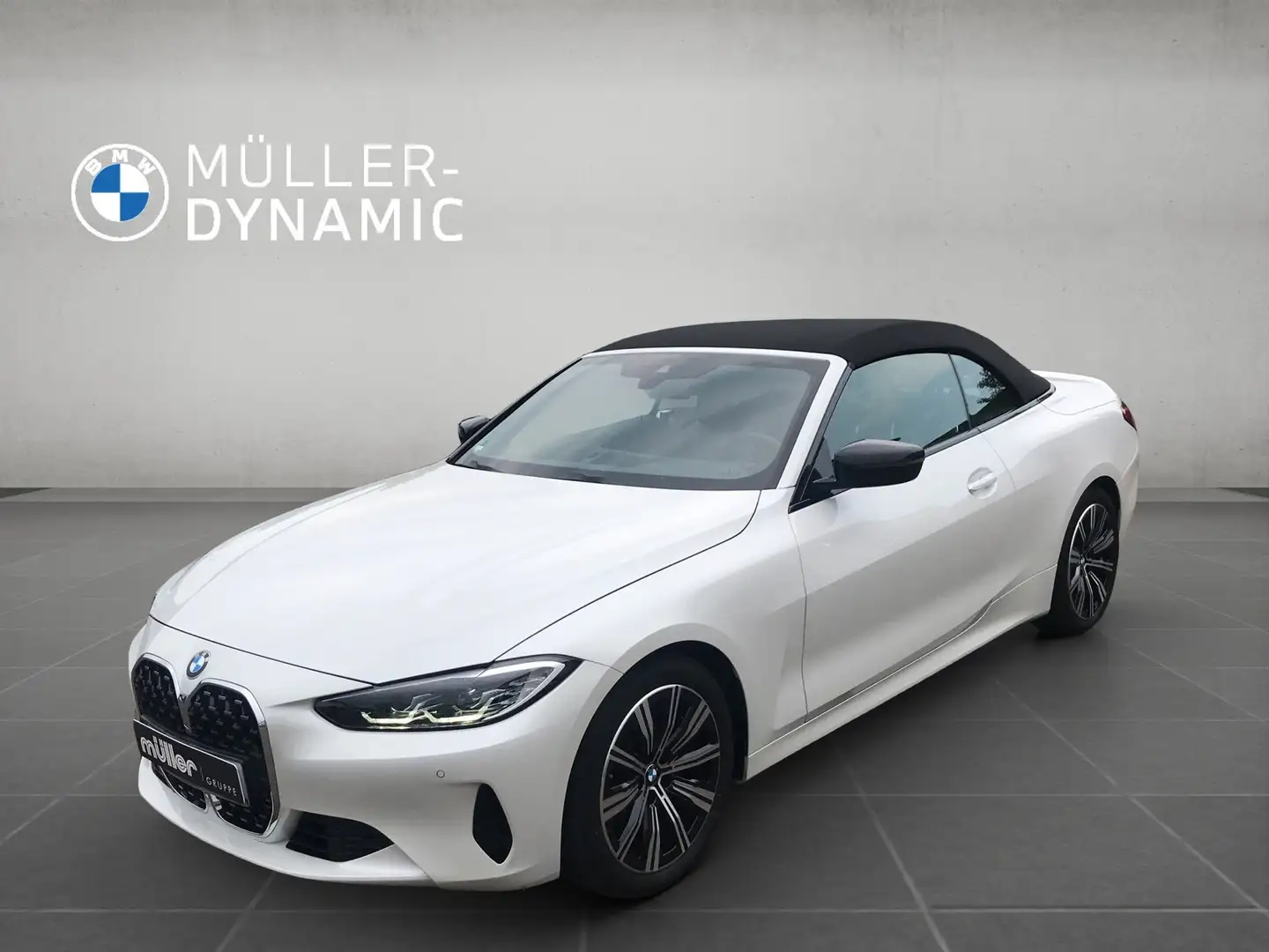 BMW 420 i CABRIO PDC TEMPOMAT KLIMAAUTO SHZ KOMFORTZUG Weiß - 1