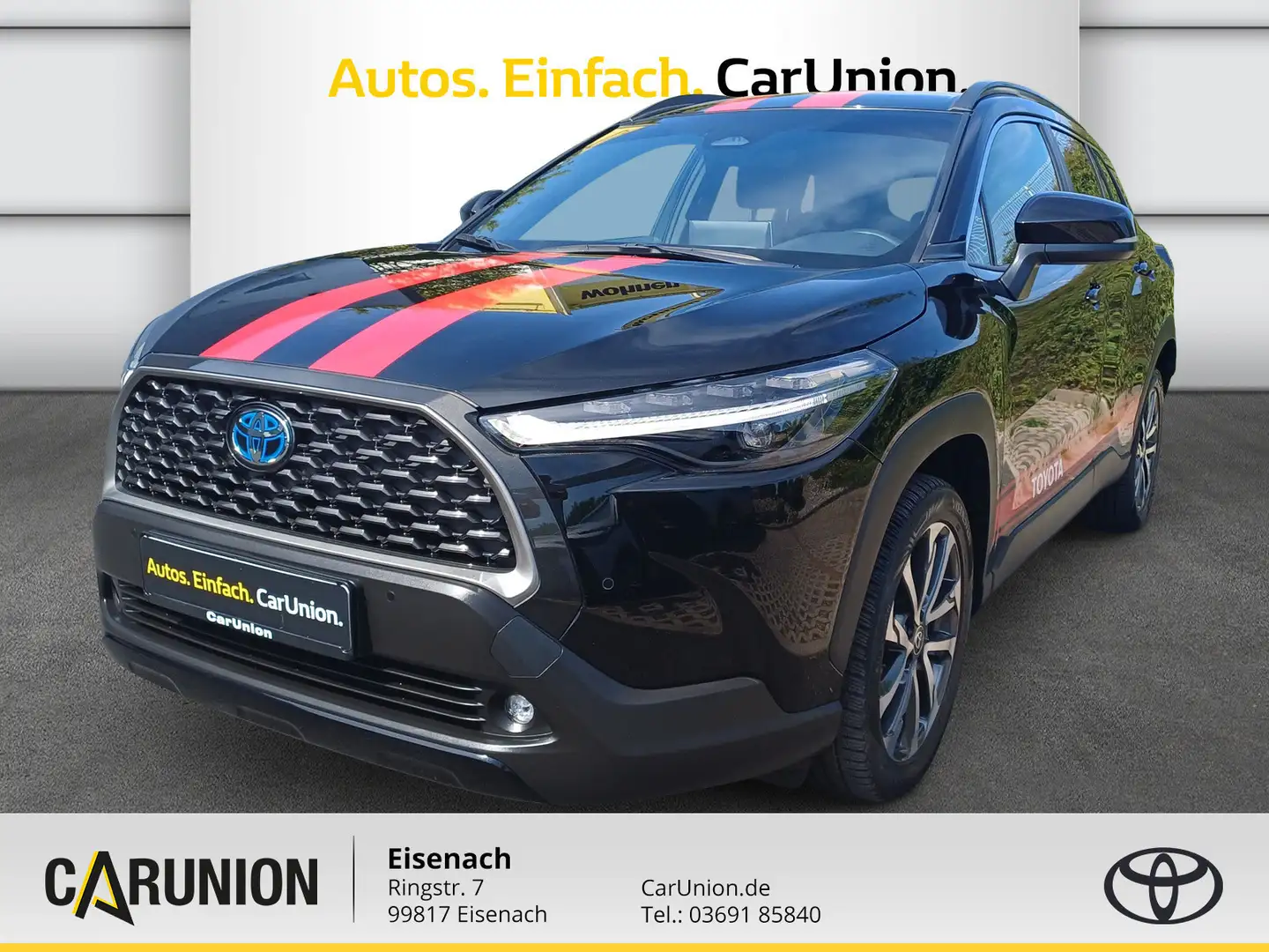 Toyota Corolla Cross 2.0 Hybrid Team D Navi/Apple Car/ Noir - 1