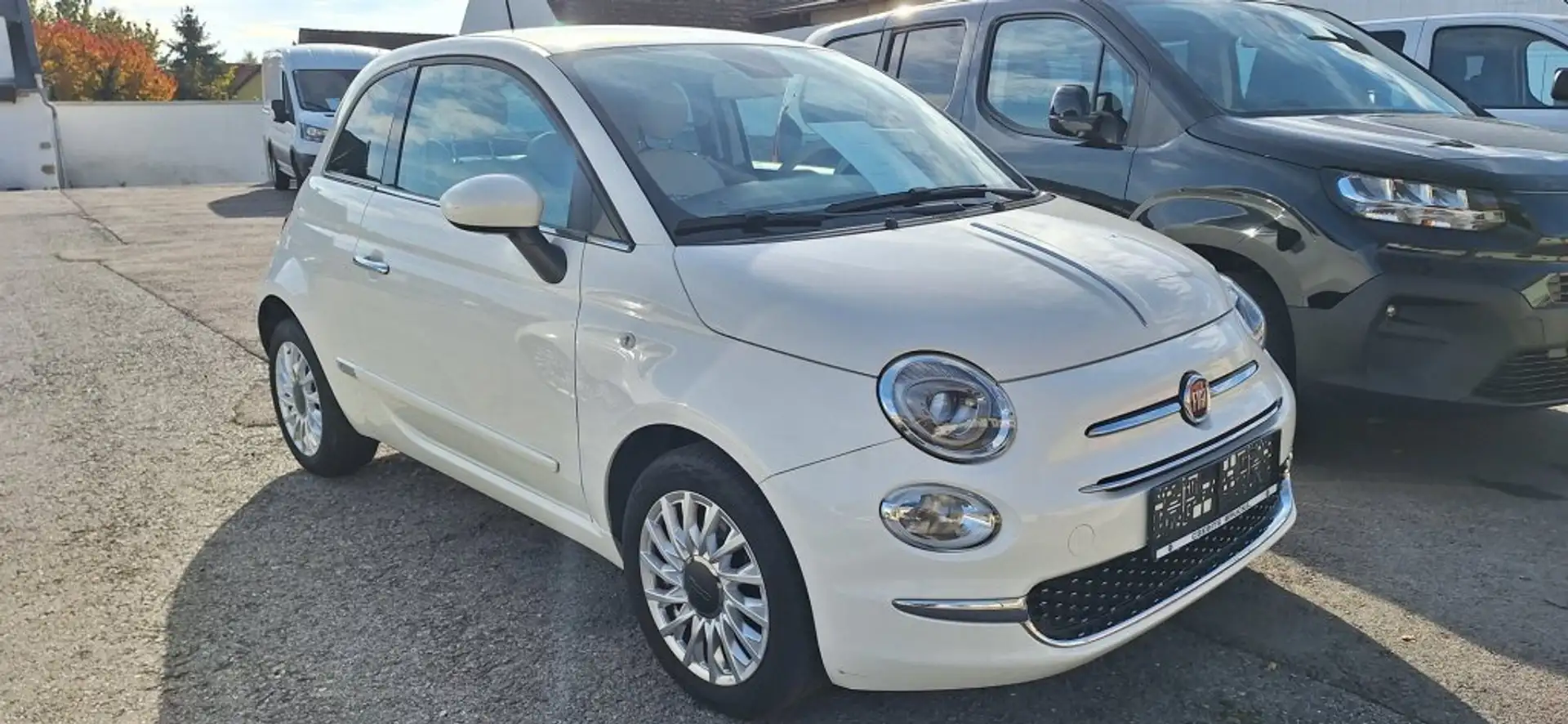 Fiat 500 1,2 Fire Lounge Blanc - 2