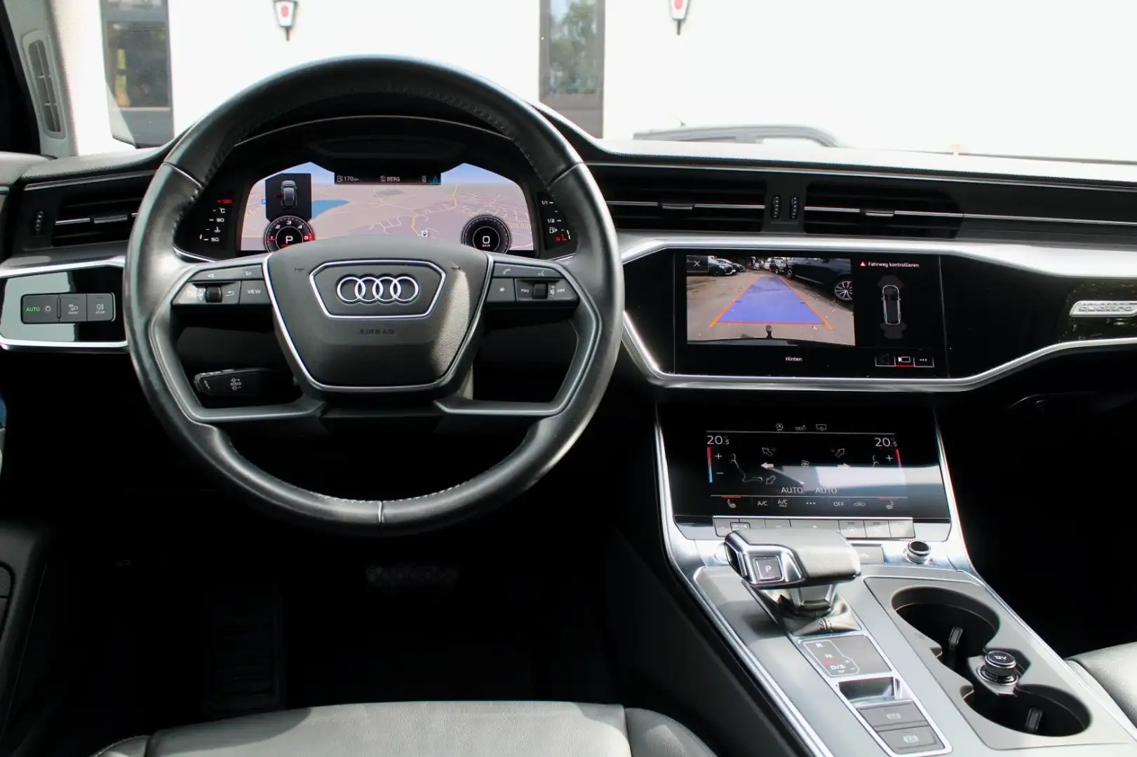 Audi A6 1.HAND! 4x4 STANDHZ VIRTUAL KAM LEDER B&O AHK Zwart - 1