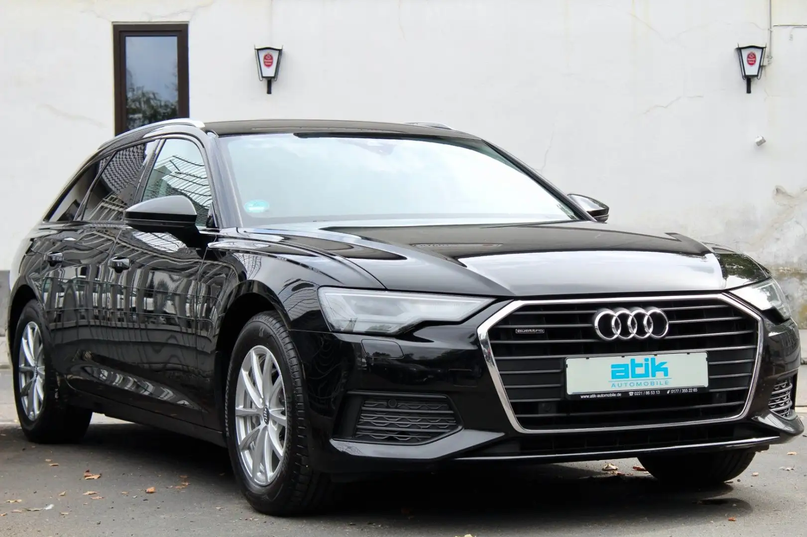 Audi A6 1.HAND! 4x4 STANDHZ VIRTUAL KAM LEDER B&O AHK Zwart - 2