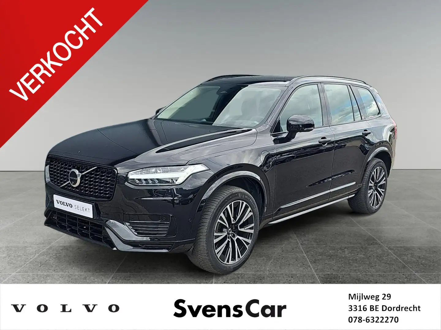 Volvo XC90 2.0 T8 Recharge AWD Ultimate Dark | Luchtvering | Zwart - 1