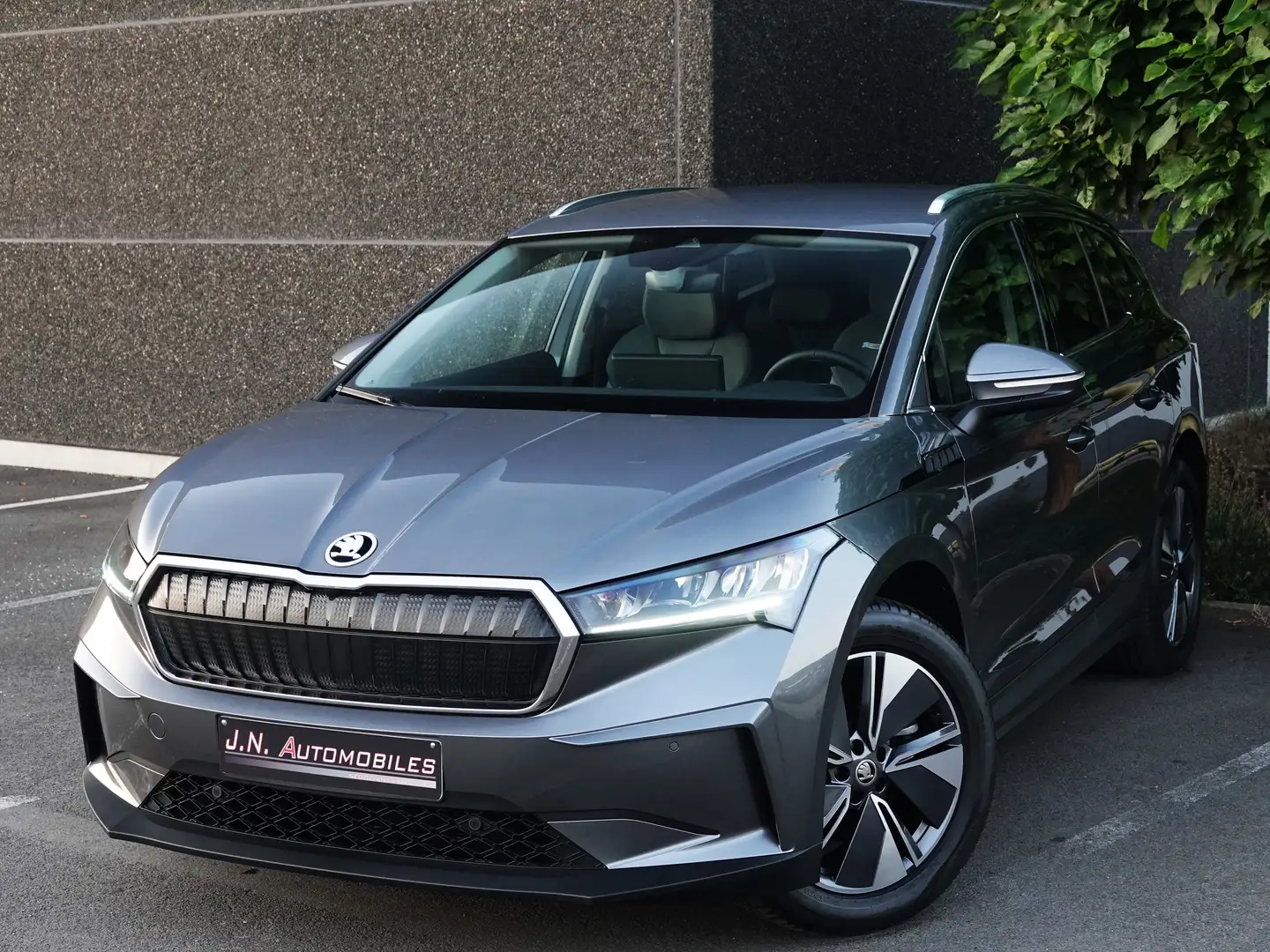 Skoda Enyaq 82 kWh 80 PAC/CAMERA/CUIR/19'/2024 ! Gris - 2