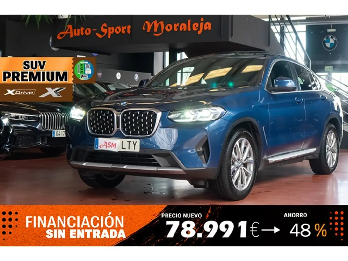 BMW X4 xDrive 20dA xLine Bleu - 1