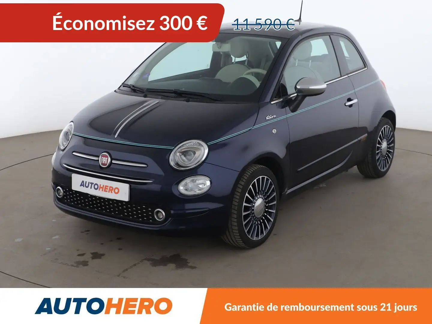 Fiat 500 1.2 Riva Blue - 1