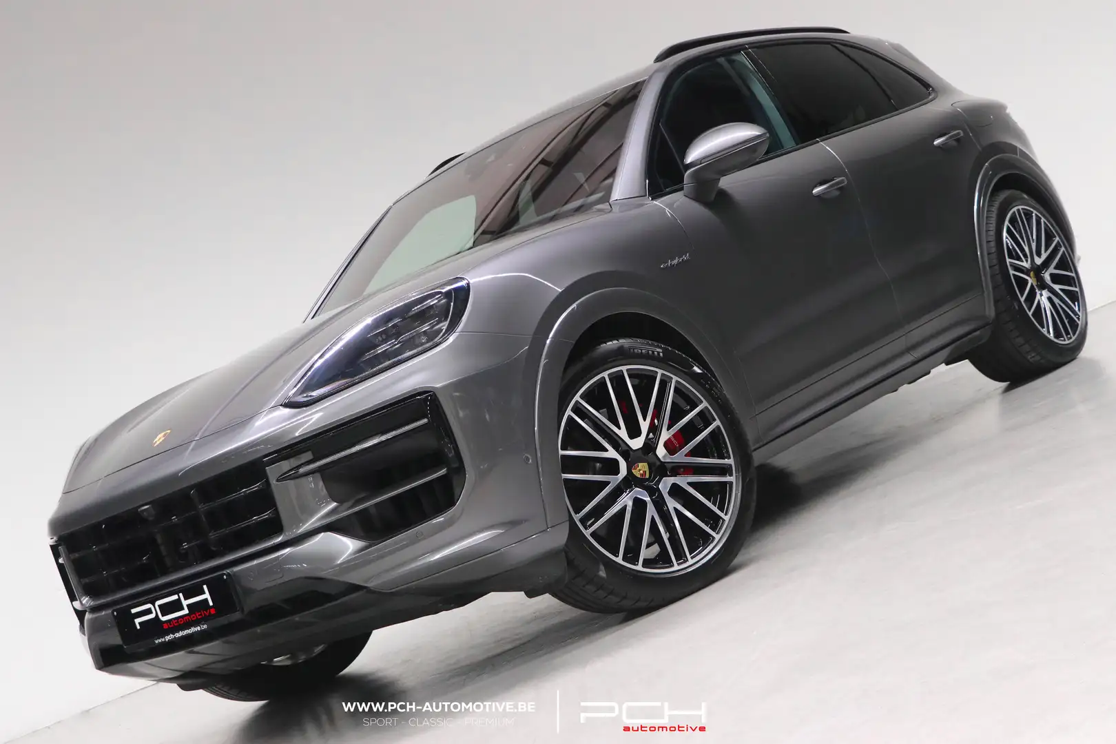 Porsche Cayenne S E-Hybrid 519cv SportDesign/Matrix/22'/Bose/TVAC Grijs - 1