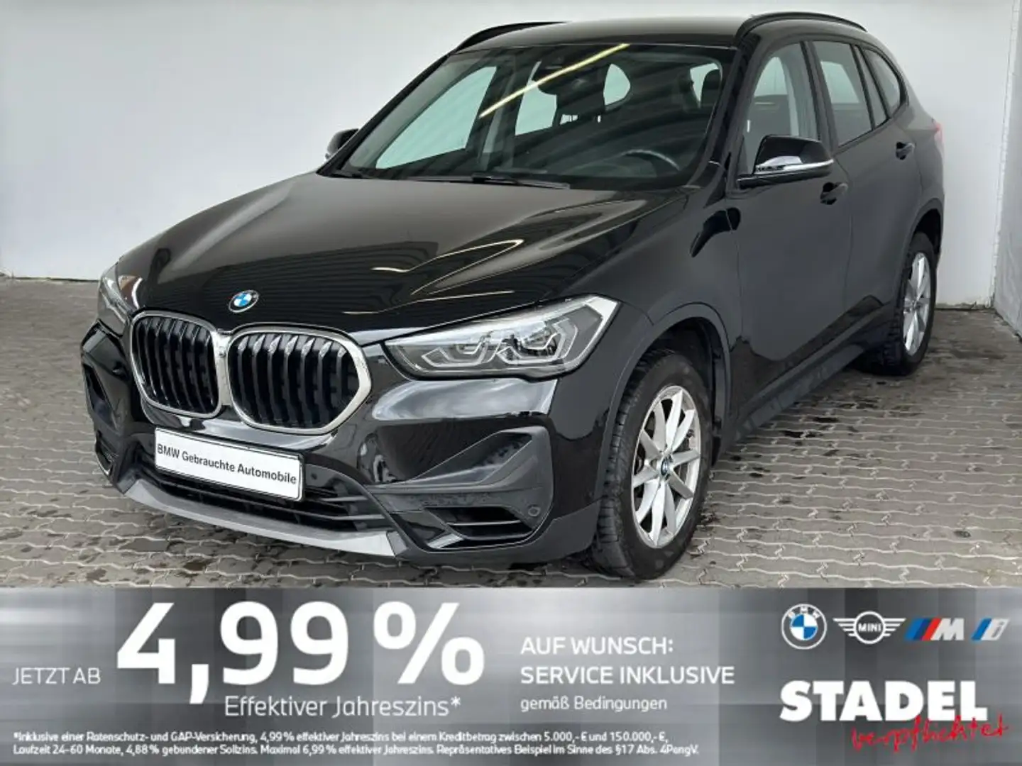 BMW X1 sDr20iA Advantage Navi.LED.ParkAs.DAB.Sitzhz Schwarz - 2