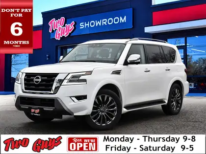 White 2024 Nissan Armada Platinum 4WD SUV / Crossover Four-Wheel Drive 7-Speed Automatic