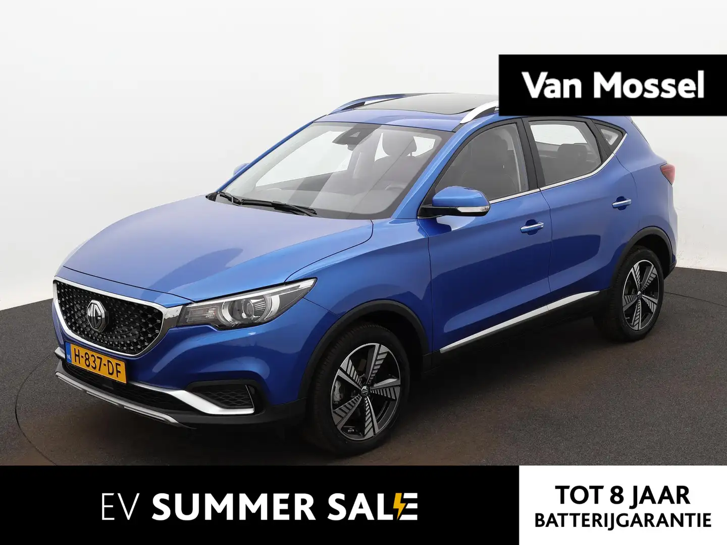 MG ZS MG EV Luxury 45 kWh | PANORAMADAK | LEDER | ACHTER Bleu - 1