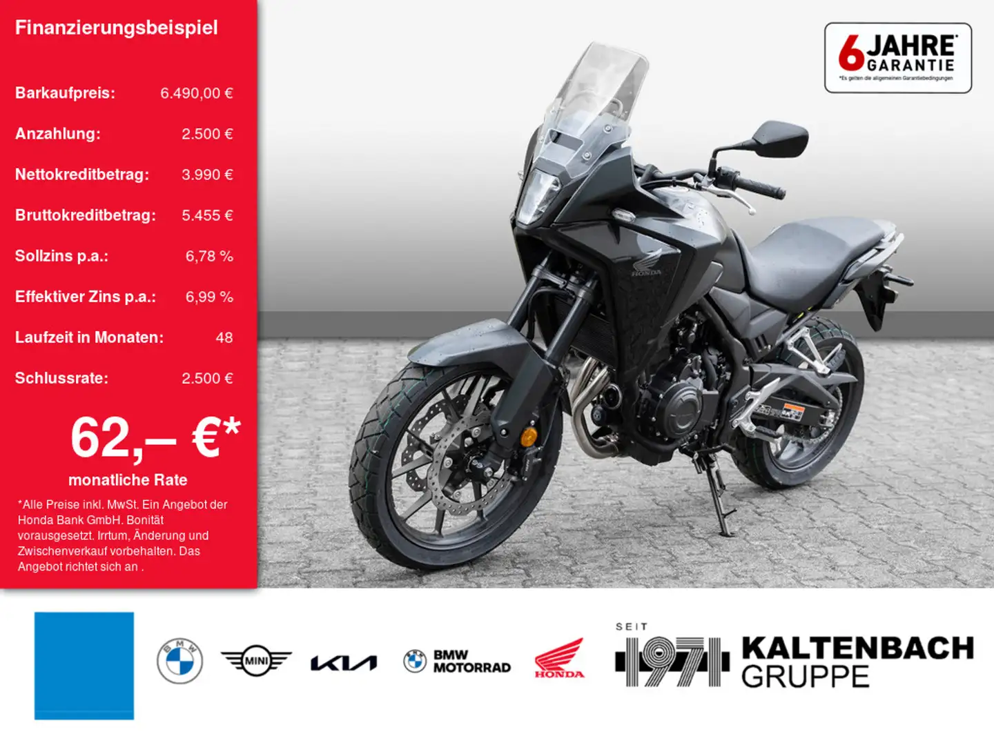 Honda NX 500 LED SCHEINWERFER Nero - 1