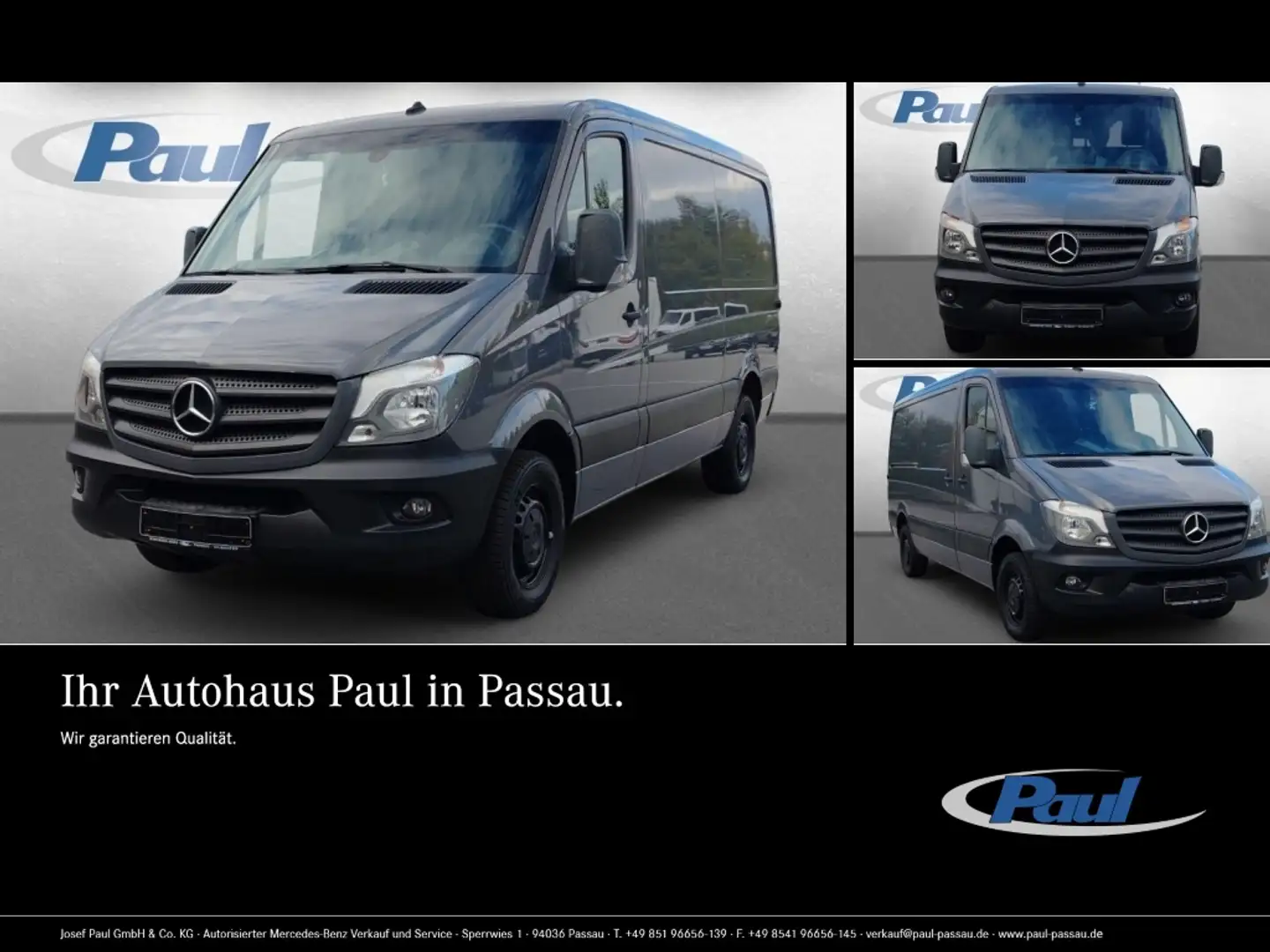 Mercedes-Benz Sprinter 316 CDI KA Navi+Kam+7G+Sthzg+AHK3,5+Kli Gris - 1