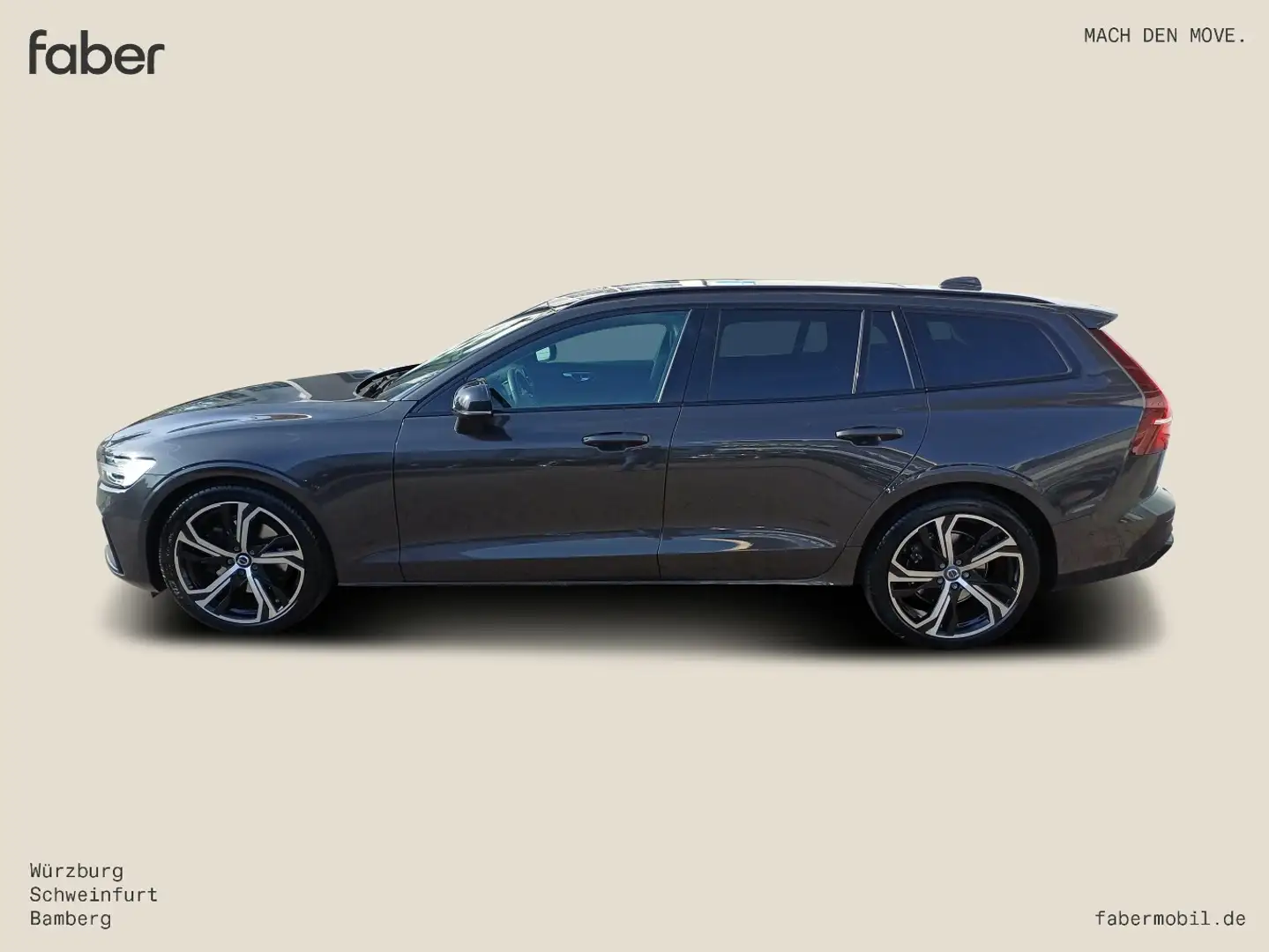 Volvo V60 B4 Diesel Plus Dark Grau - 1