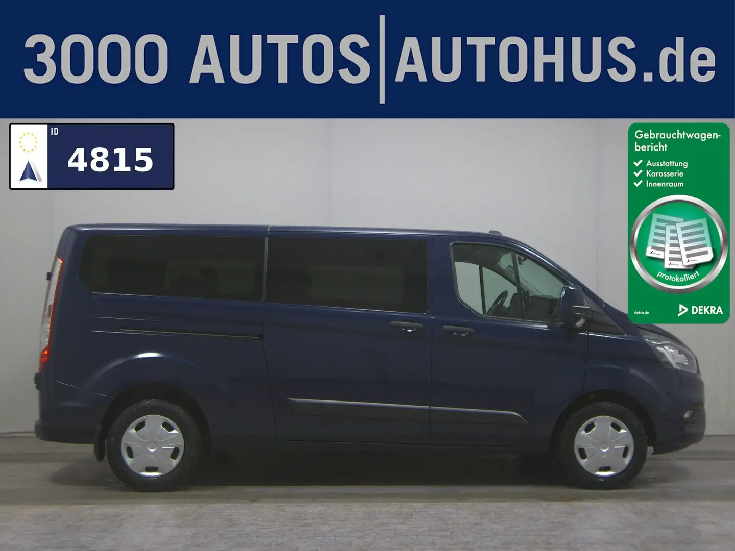 Ford Transit Custom 2.0 EB Trend 9-Sitze Navi PDC Shz Bleu - 1