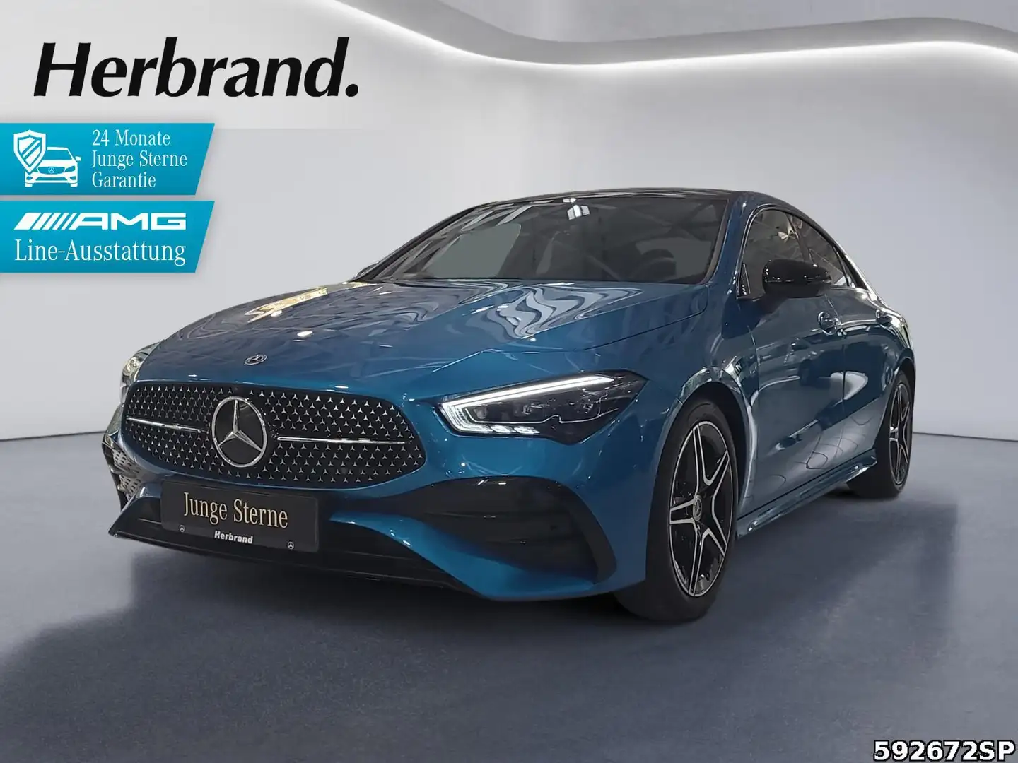 Mercedes-Benz CLA 200 d AMG Night Pano Multibeam 360° Bleu - 1