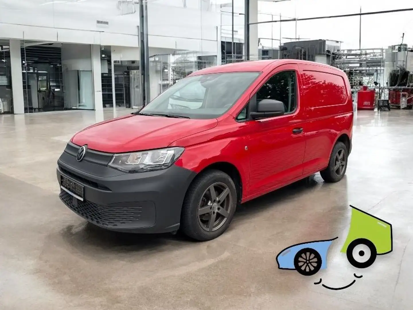 Volkswagen Caddy Cargo 2.0 TDI/Tempomat/AppleCarPlay+ Rouge - 1