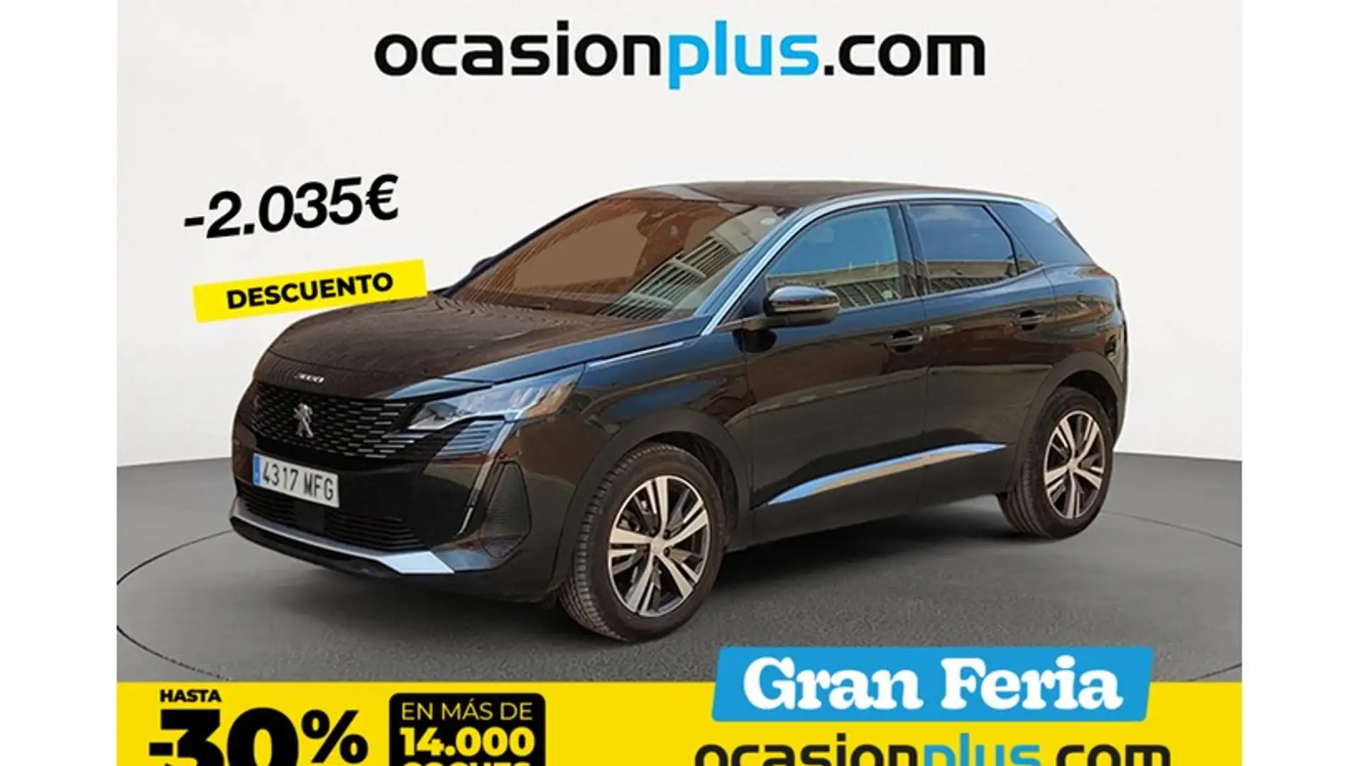 Peugeot 3008 1.2 PureTech S&S Allure 130 Noir - 1