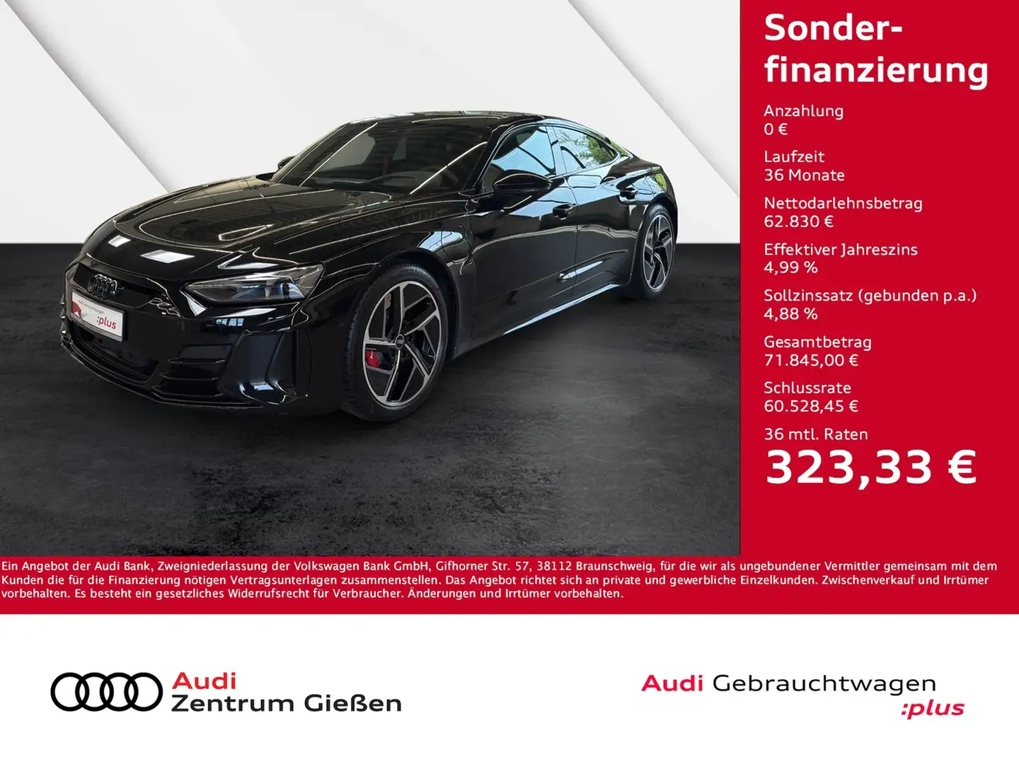 Audi RS e-tron GT quattro Black B&O HuD Matrix-LED Schwarz - 1