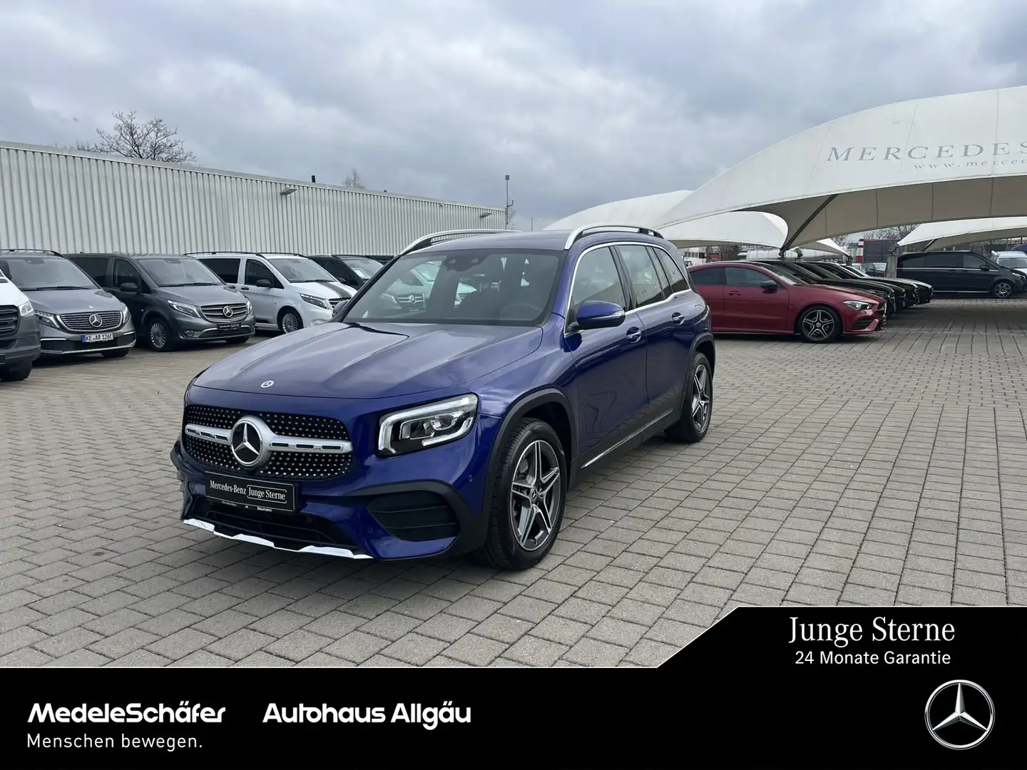 Mercedes-Benz GLB 220 GLB 220 d 4M AMG AHK LED Kamera Fernlicht-Assi Tel Blau - 1