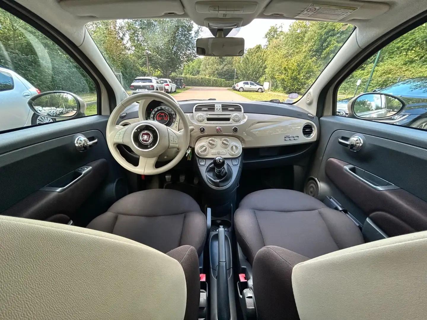 Fiat 500 500 1.2 8V 69 ch Lounge Beige - 2