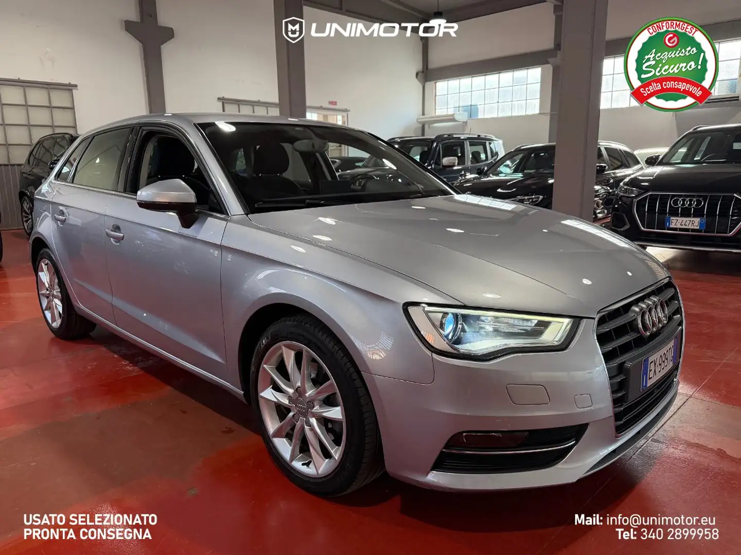 Audi A3 Sportback 1.6 TDI Advanced 110cv Manuale - Euro 6 Argent - 1