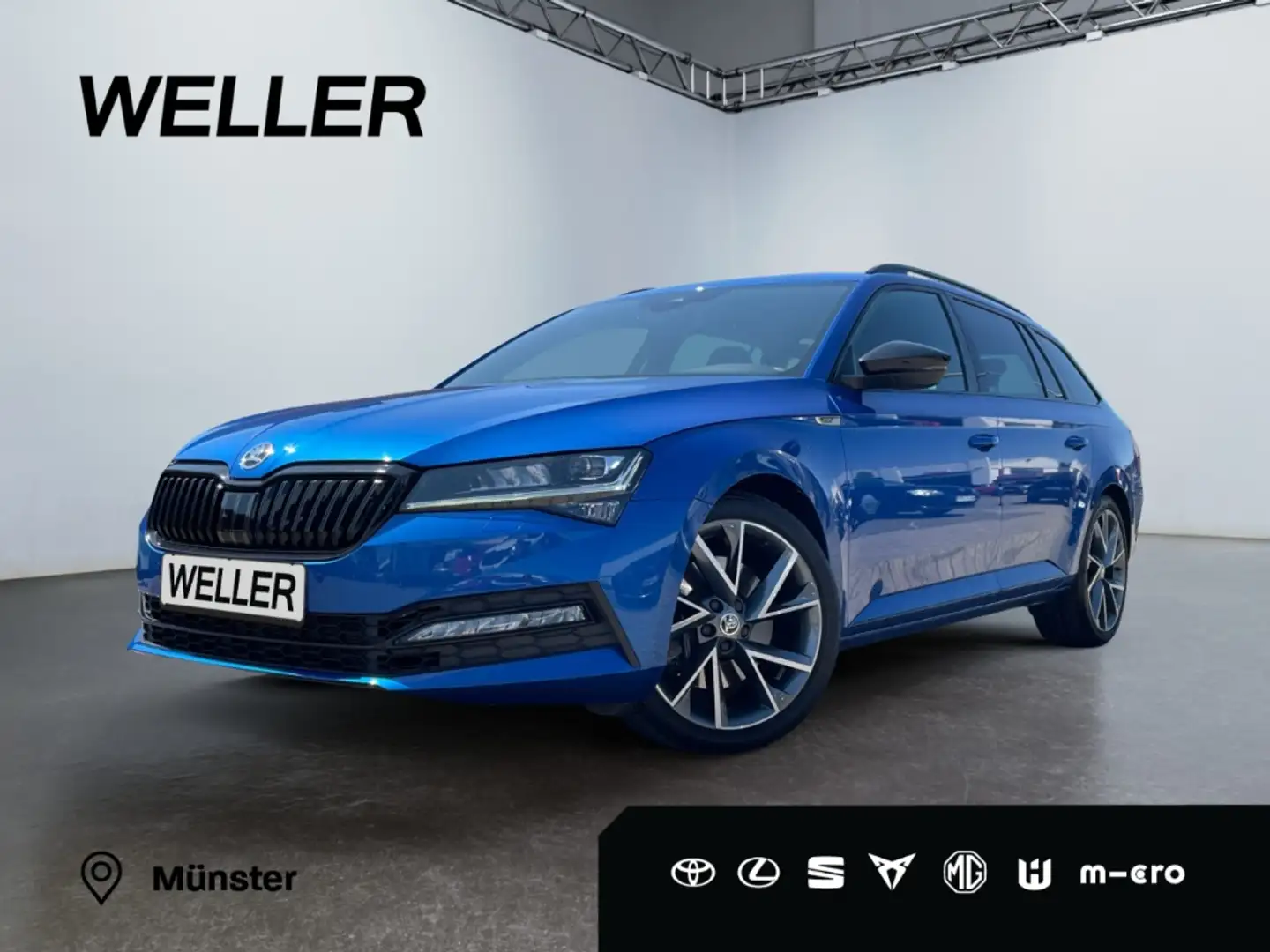 Skoda Superb 2.0 TSI 4x4 DSG Sportline *LED*ACC*Pano* Blau - 1