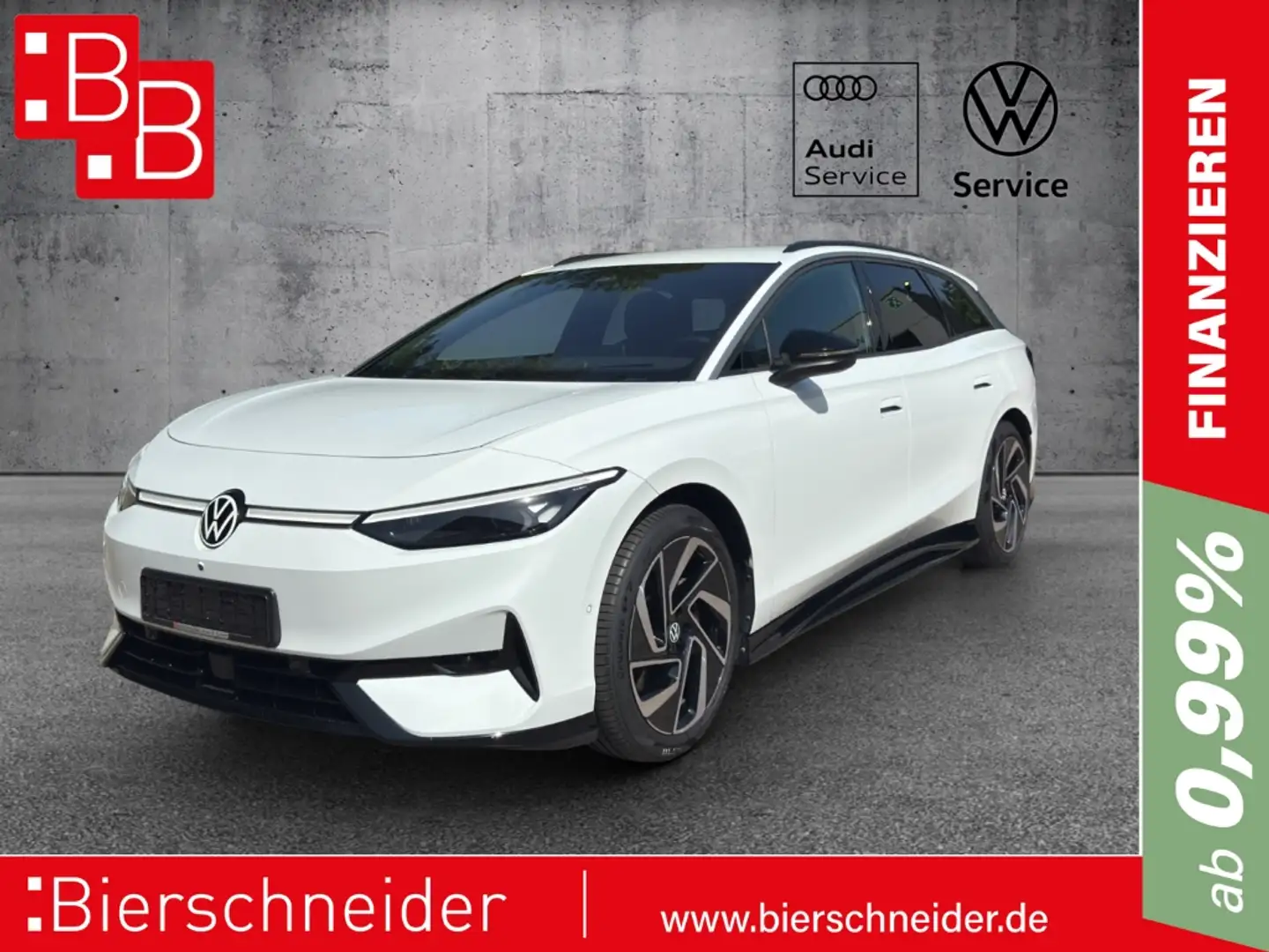 Volkswagen ID.7 Tourer Pro IQ-LIGHT MASSAGE DIGITAL COCKPIT UMGEBU Weiß - 1