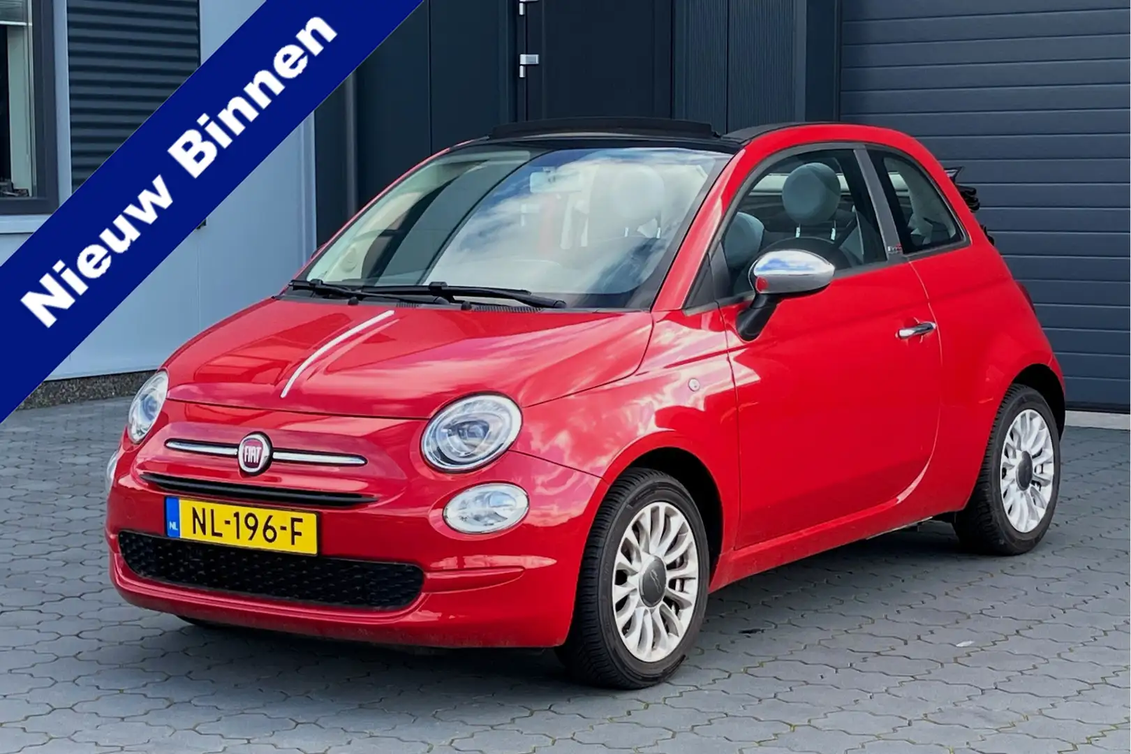 Fiat 500C 0.9 TwinAir Turbo Popstar 49016KM! Rojo - 1